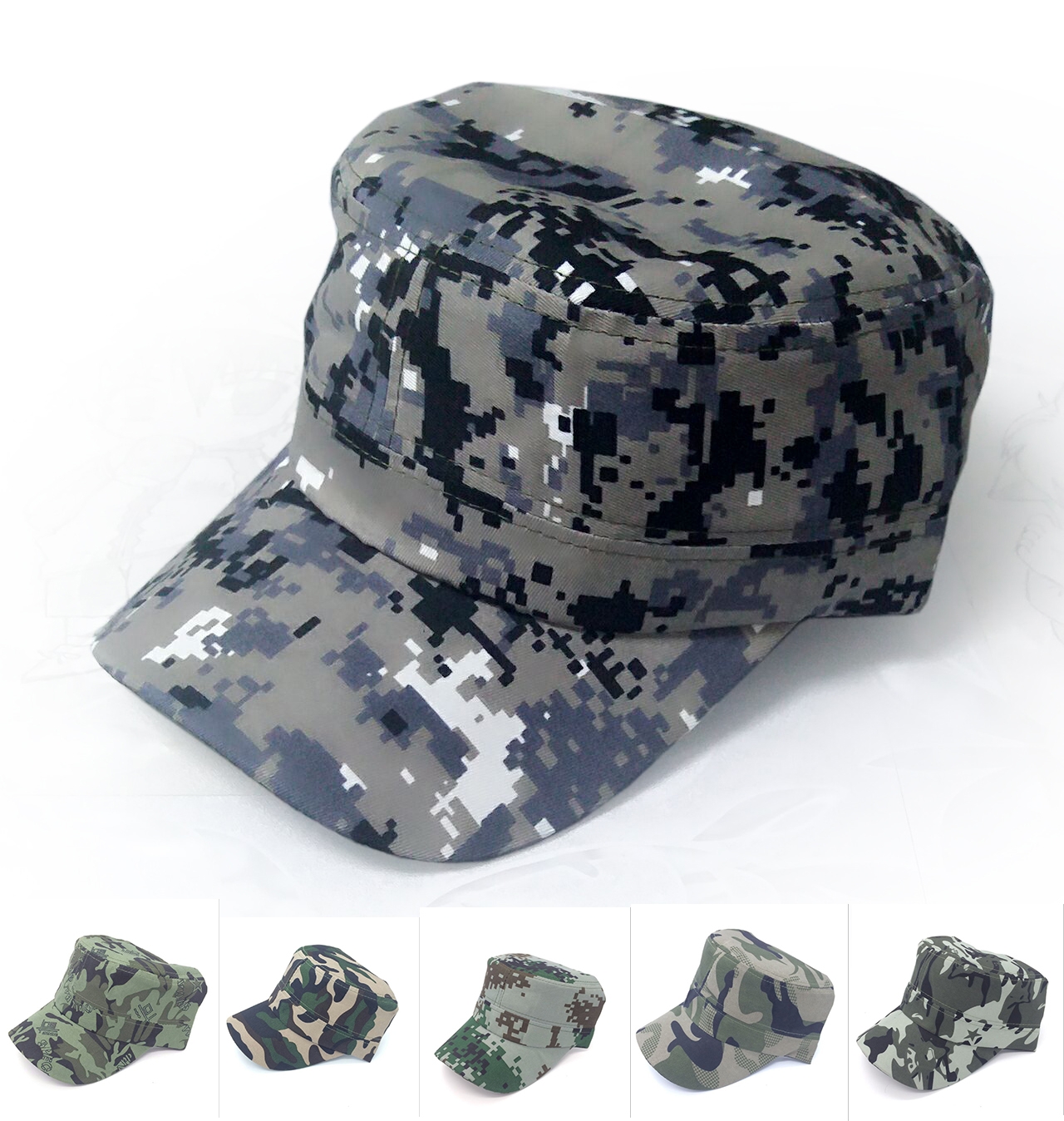 Hunting Outdoor Logos - Adjustable Camouflag Hunting Cool Army Flat