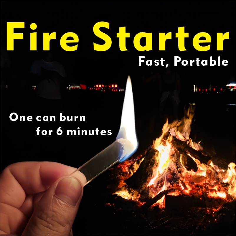 Fire Starter Waterproof - 50PCS Outdoor fire starter,waterproof and fire-resistant