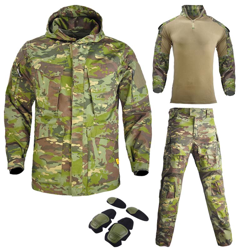 Wildman Hunting & Outdoor Photos - Men Outdoor Tactic Jacket+G3 Pants+shirt with