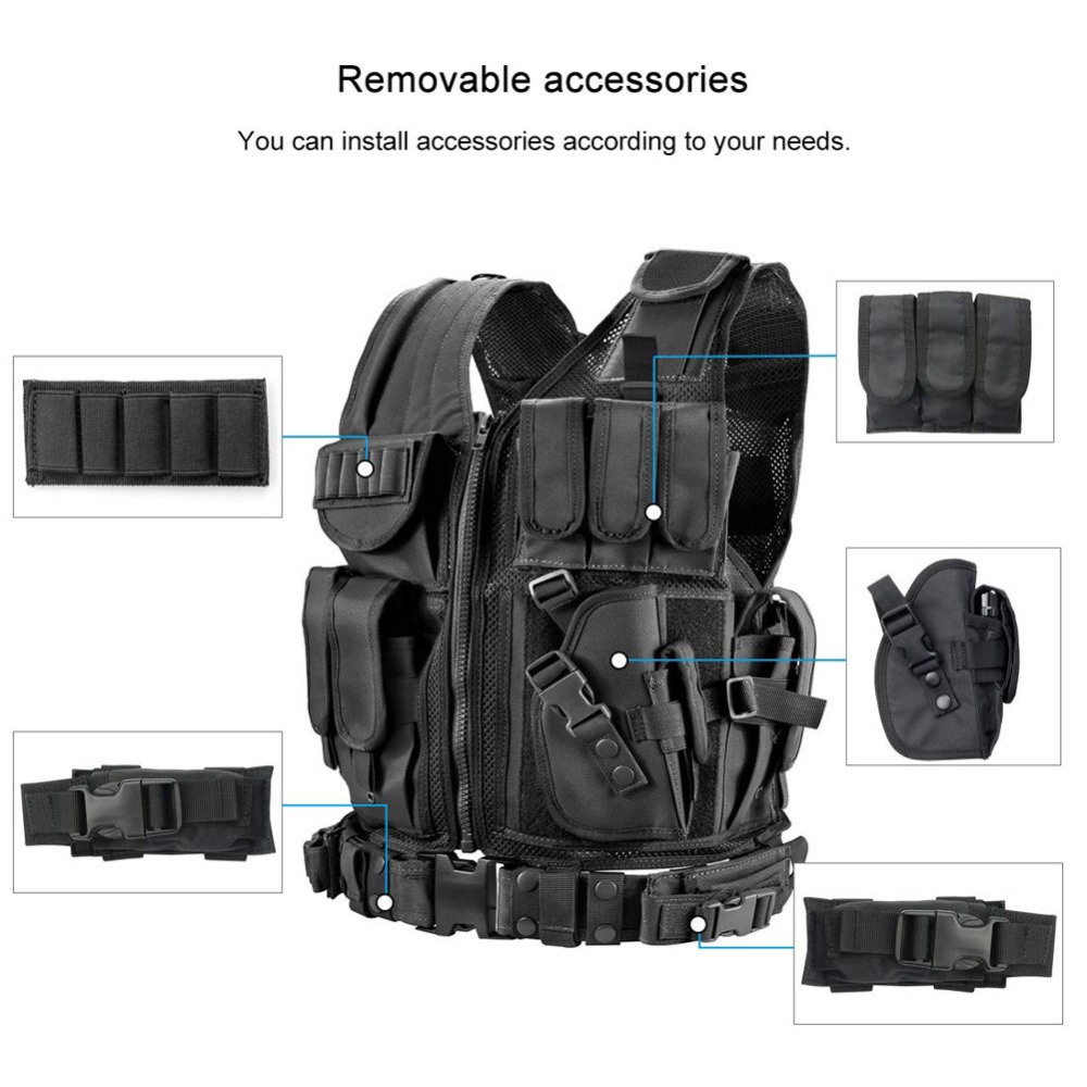 Adjustable Molle Tactical Vest – Hunting Outdoor Jacket recenzja i cena
