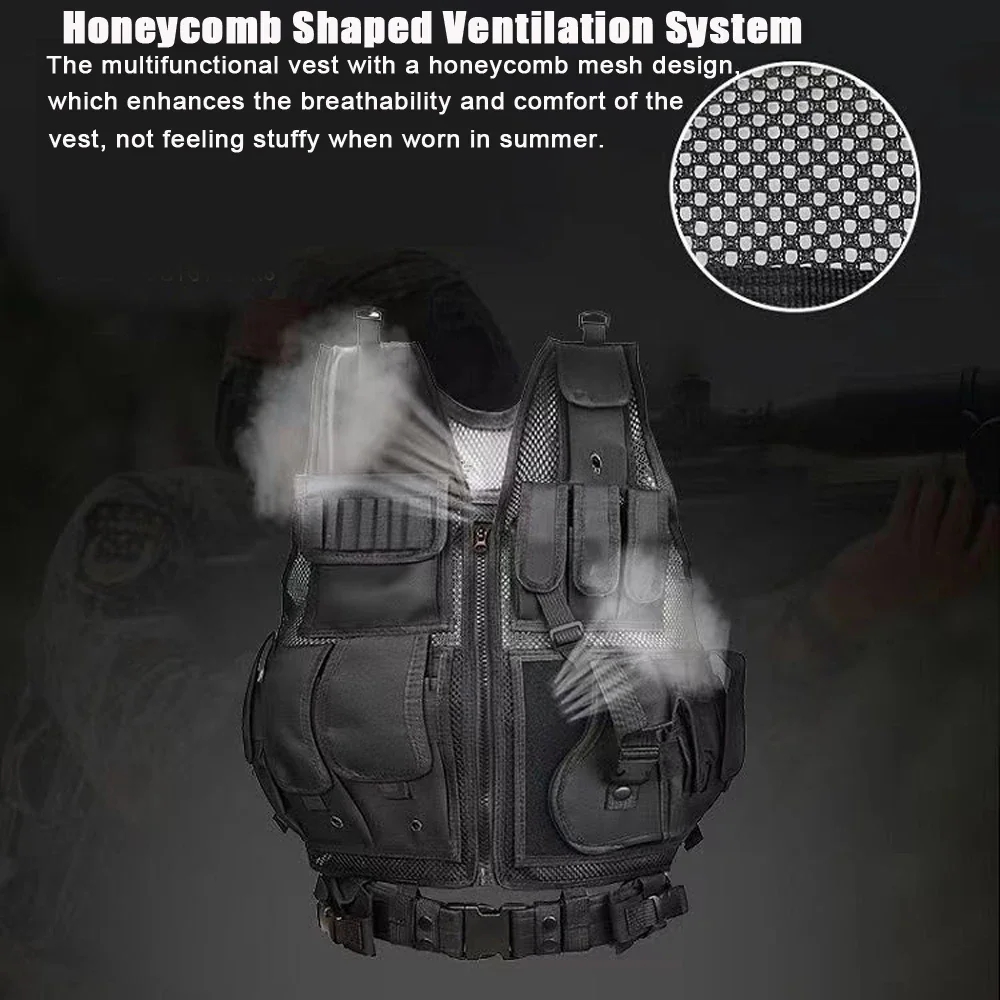 Adjustable Molle Tactical Vest – Hunting Outdoor Jacket recenzja i cena
