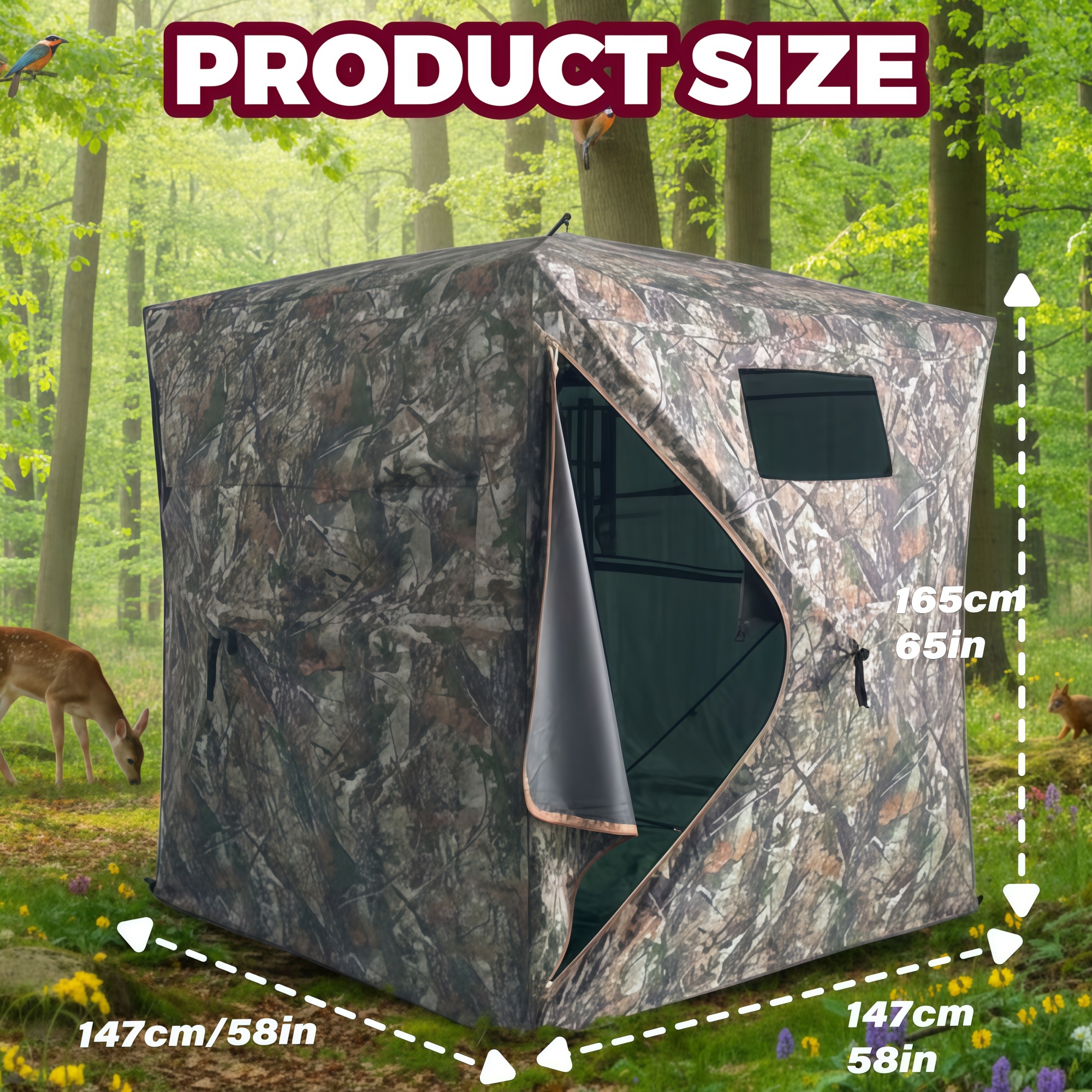 Camouflage Pop-Up Hunting Blin – Hunting & Outdoor Supplies Carterton Reviews recenzja i cena