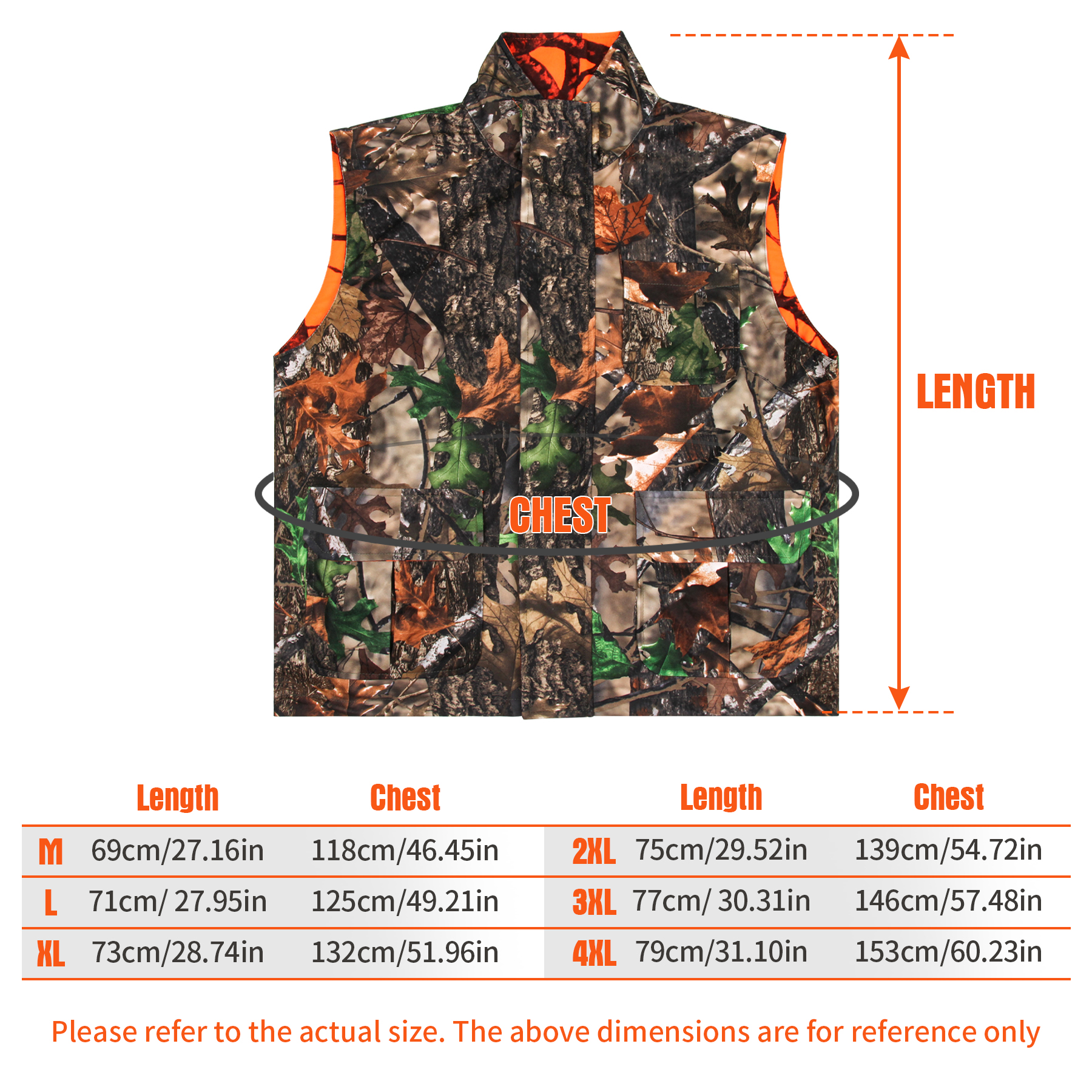 Orange Hunting Vest Men's Slee – Outdoor Hunting Coat recenzja i cena
