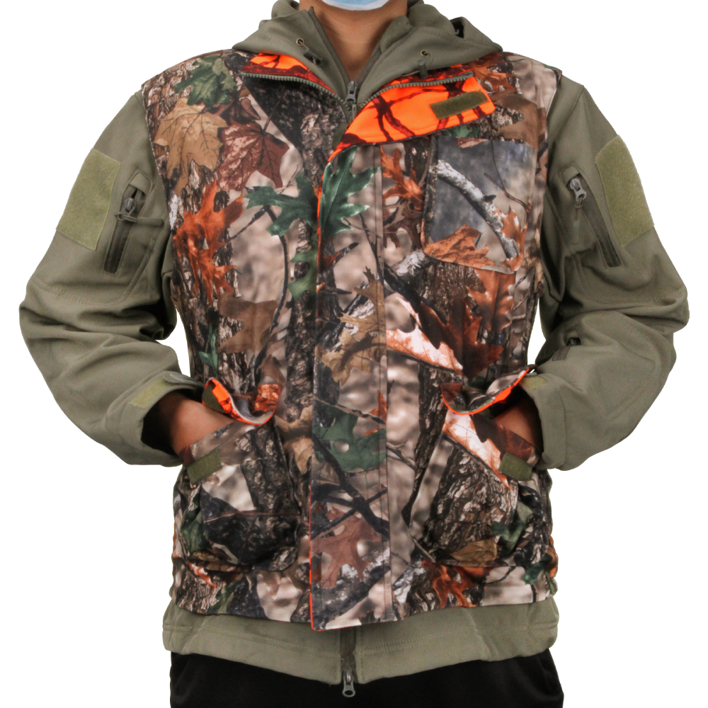 Orange Hunting Vest Men's Slee – Outdoor Hunting Coat recenzja i cena