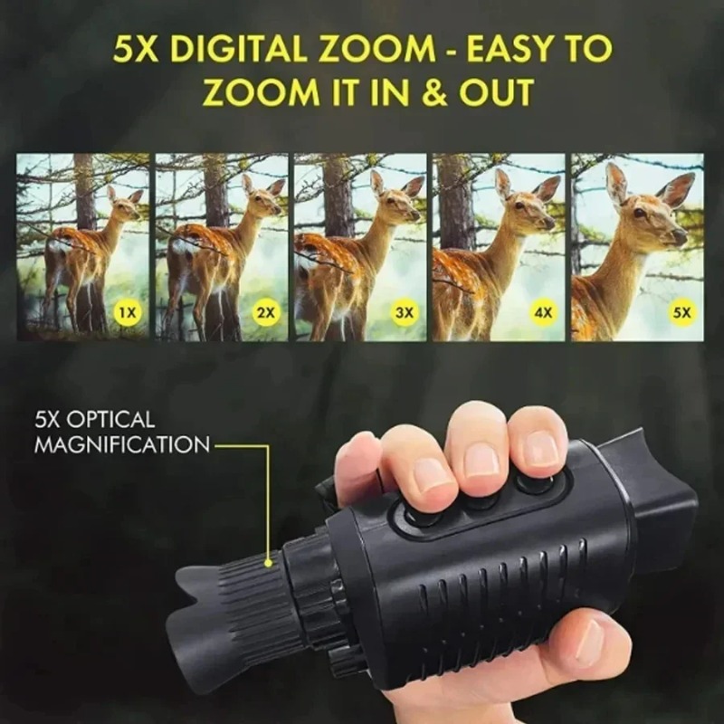 5X Zoom Digital Monocular Infr – Outdoor Hunting Digital Night Vision recenzja i cena