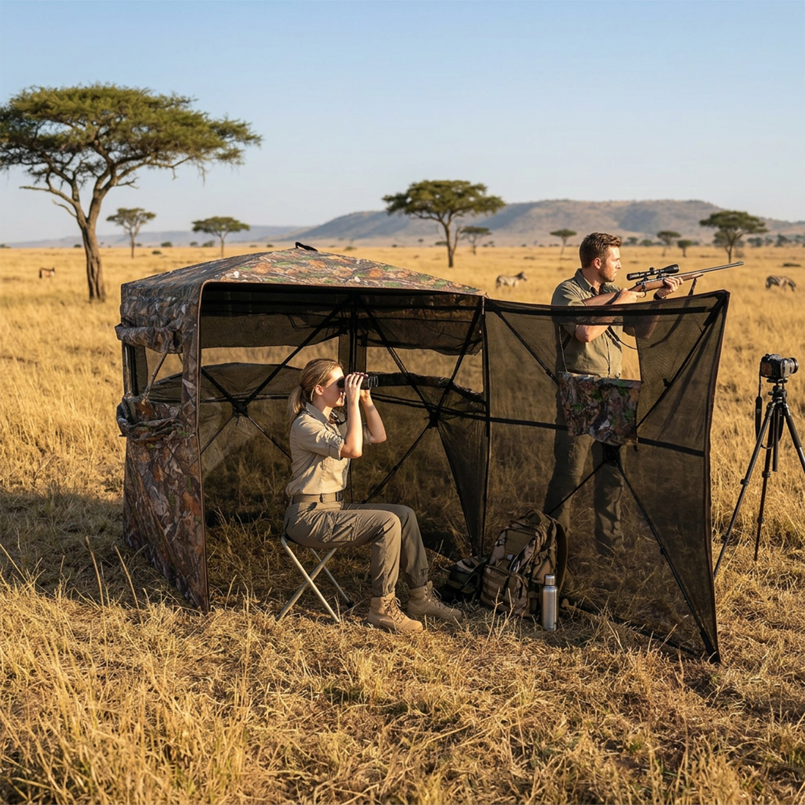 Camouflage Pop-Up Hunting Blin – Hunting & Outdoor Supplies Carterton Reviews recenzja i cena