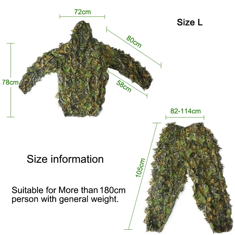 Men Women Kids Outdoor Ghillie – Hunting Outdoor Jacket recenzja i cena