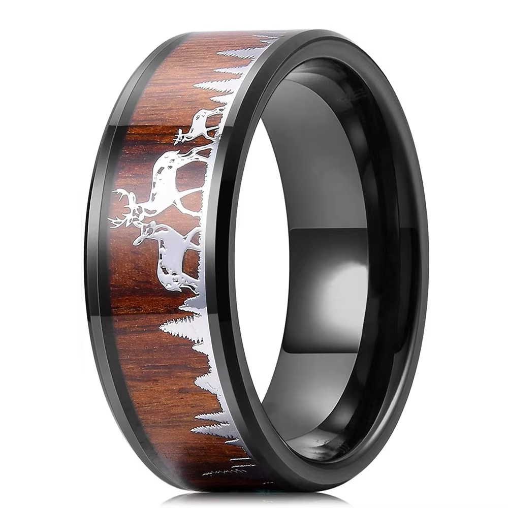 Fashion 8mm Koa Wood Inlay Dee – Wildman Hunting & Outdoor Photos recenzja i cena