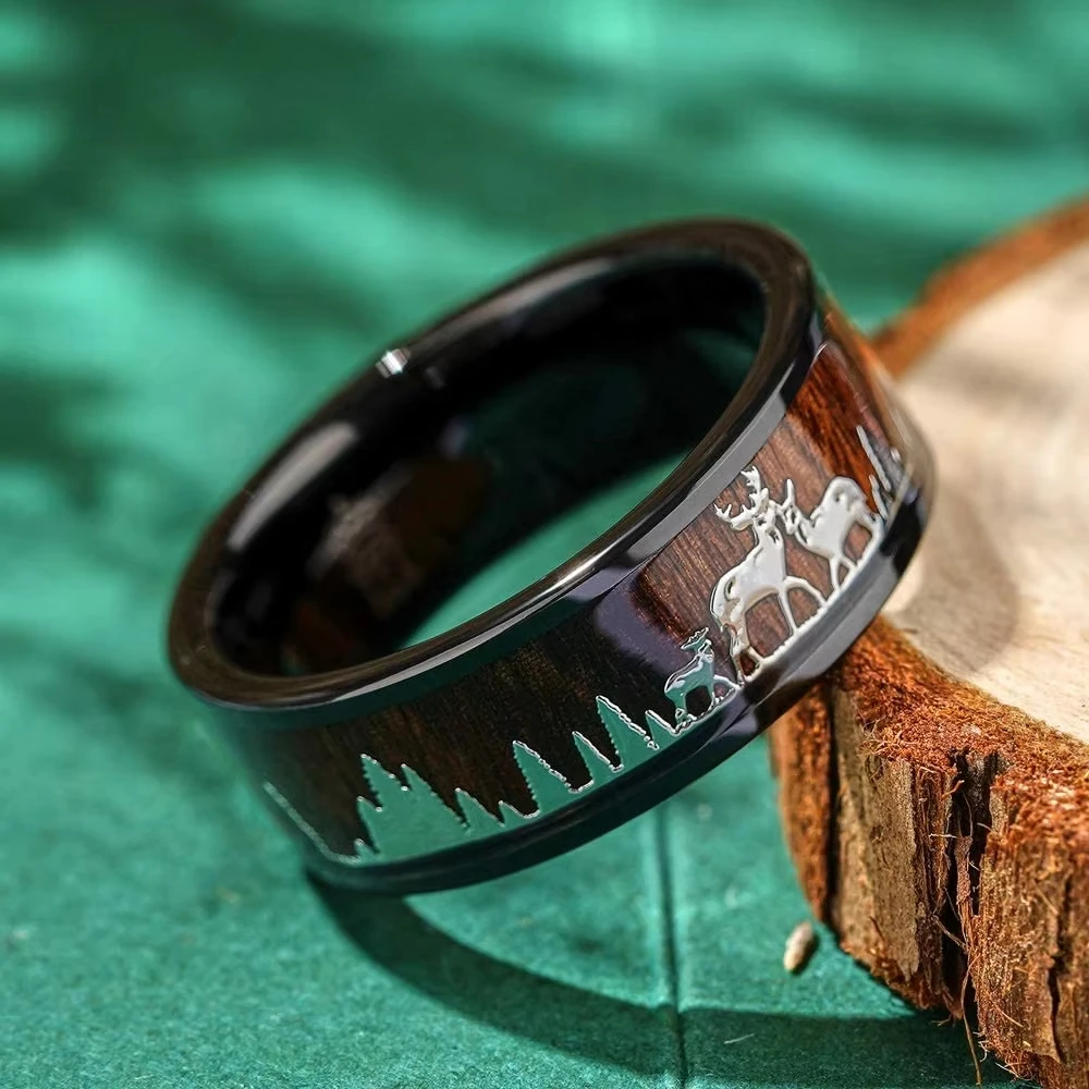 Fashion 8mm Koa Wood Inlay Dee – Wildman Hunting & Outdoor Photos recenzja i cena
