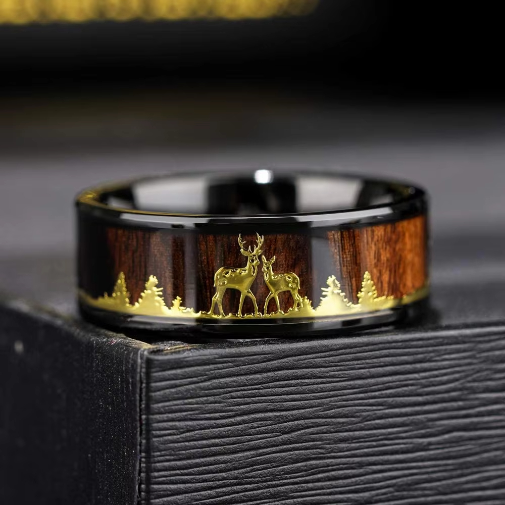 Fashion 8mm Koa Wood Inlay Dee – Wildman Hunting & Outdoor Photos recenzja i cena